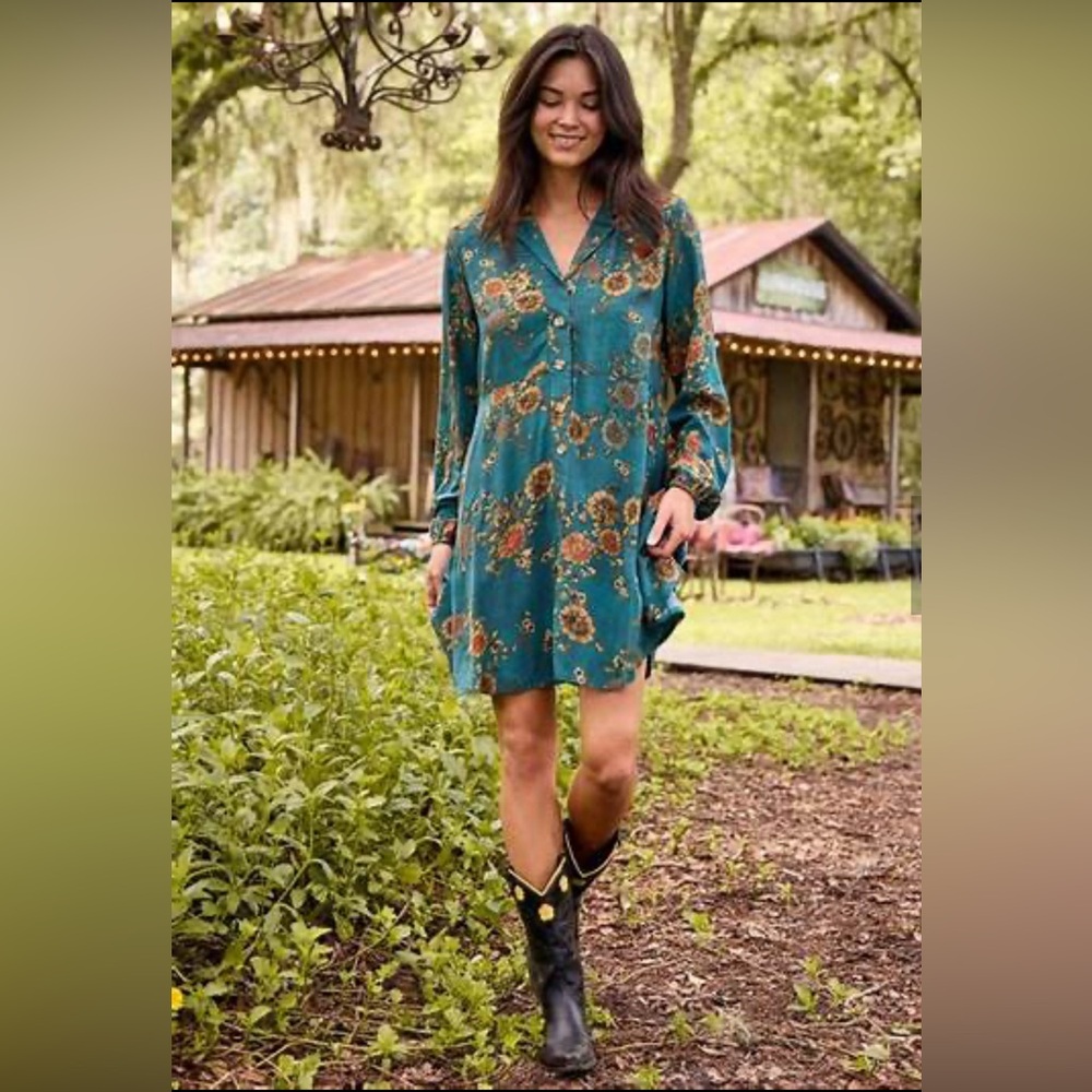 NATURAL LIFE Ansley Tunic Shirt Dress S